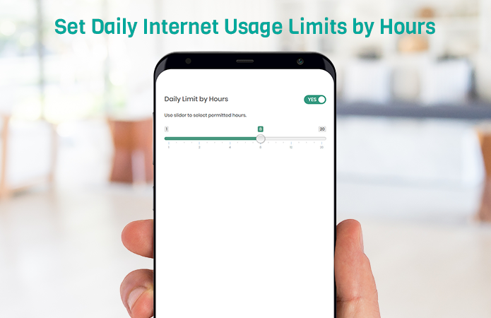 Daily internet usage limit  by Audra Homeshield